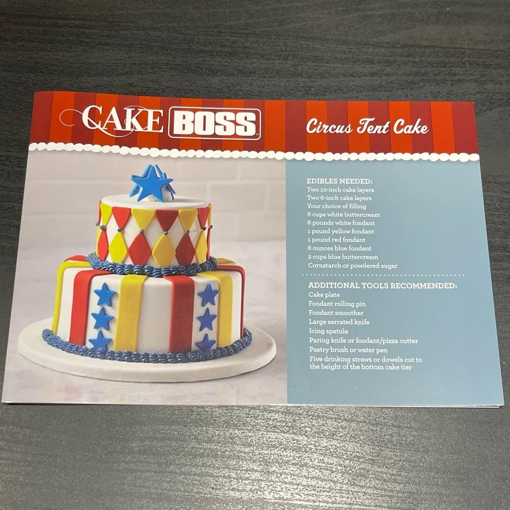 Cake Boss 24 Piece Circus Cake‎ Decorating Kit - Cutters Tips Guides NEW